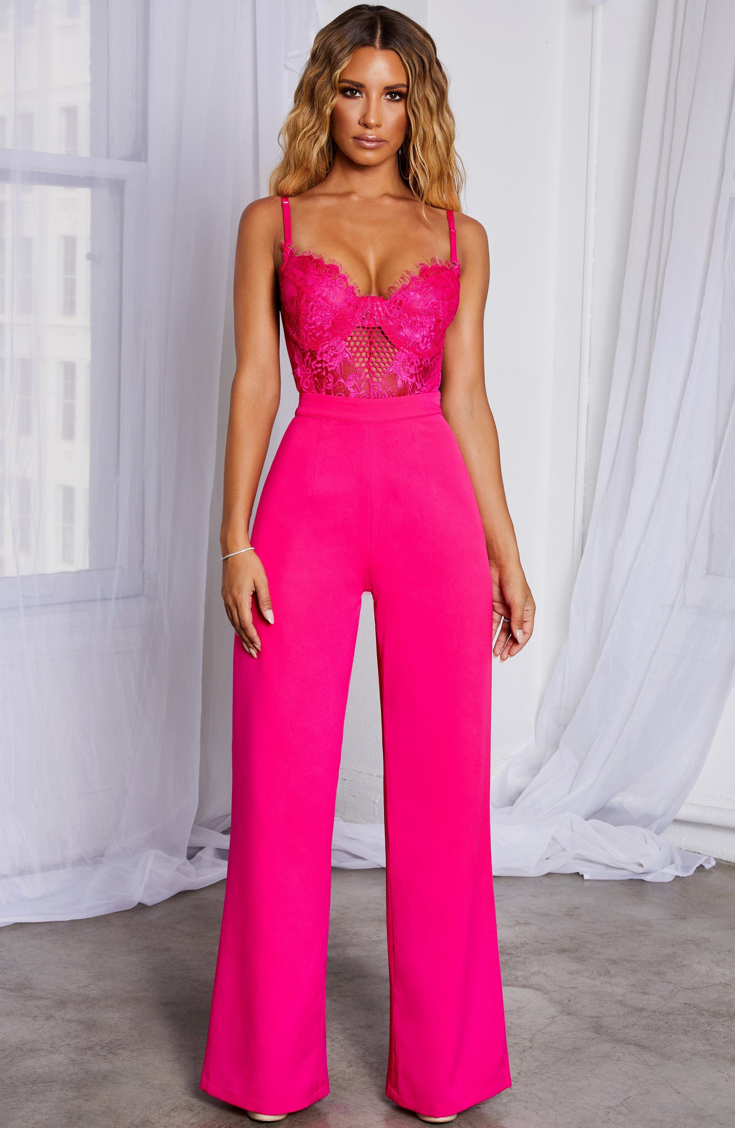Alayna Bodysuit - Hot Pink sold by Babyboo Fashion product image thumbnail 3