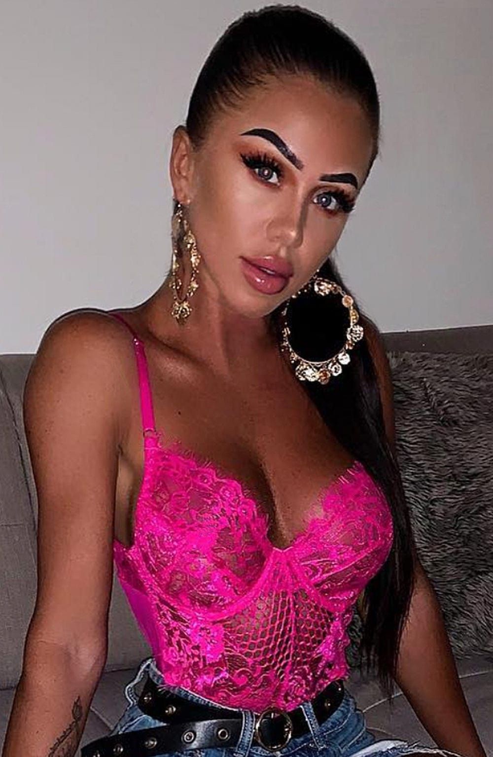 Alayna Bodysuit - Hot Pink sold by Babyboo Fashion product image thumbnail 4