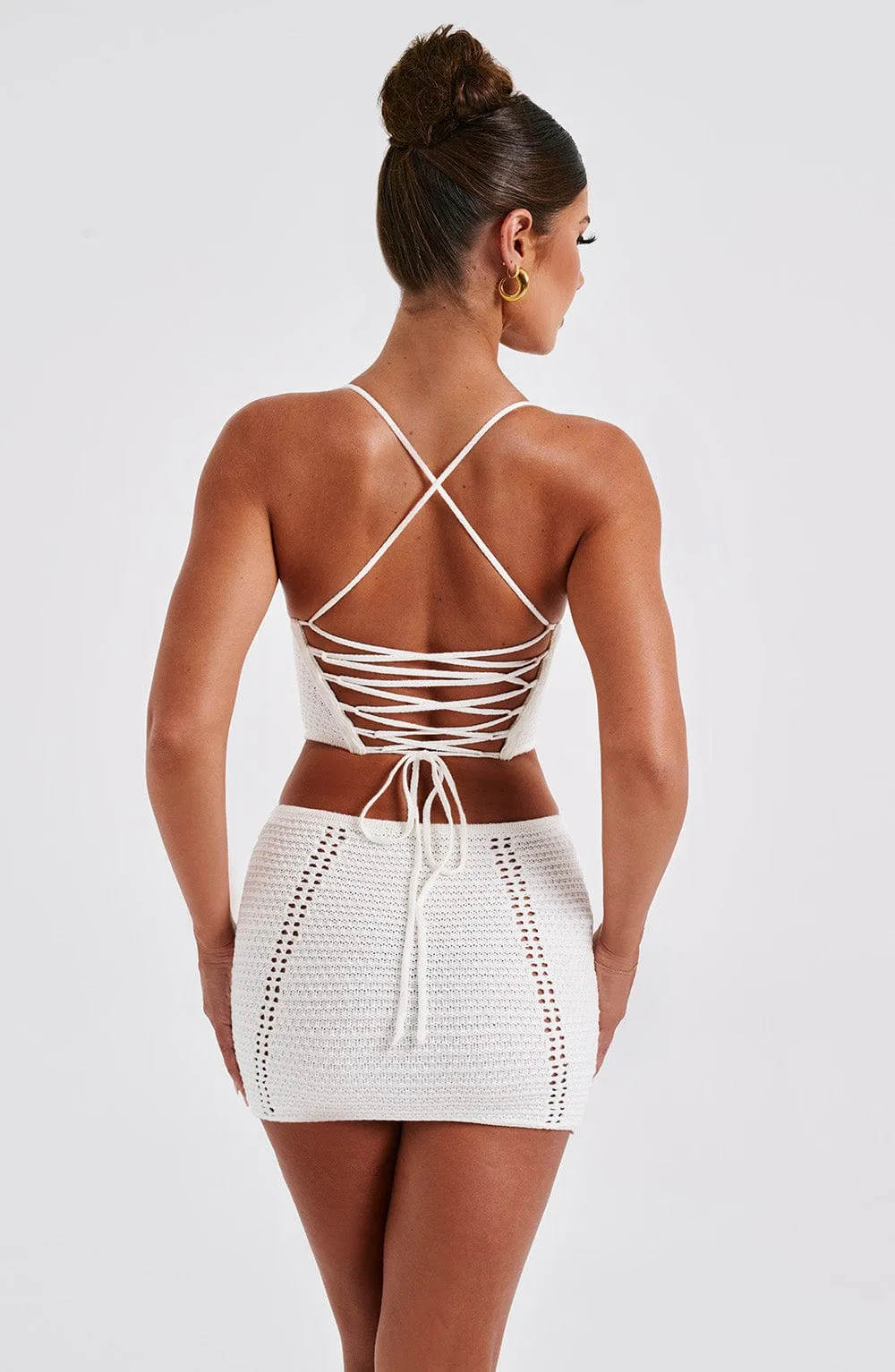 Selma Mini Skirt - White sold by Babyboo Fashion product image thumbnail 5