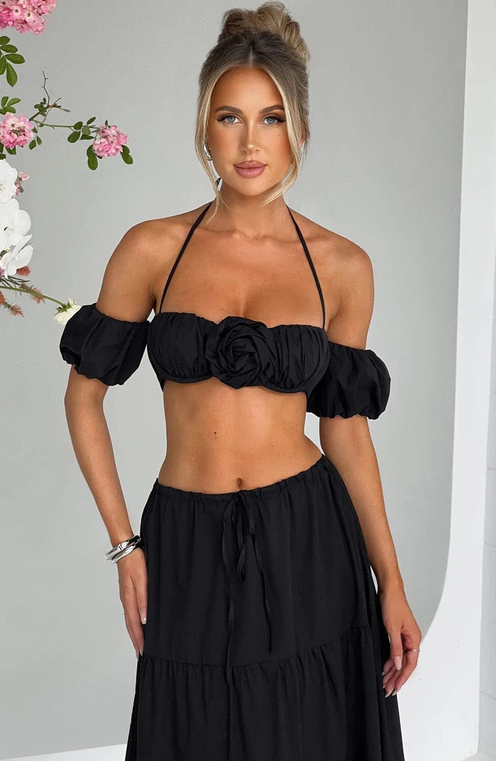 Carmen Top - Black sold by Babyboo Fashion