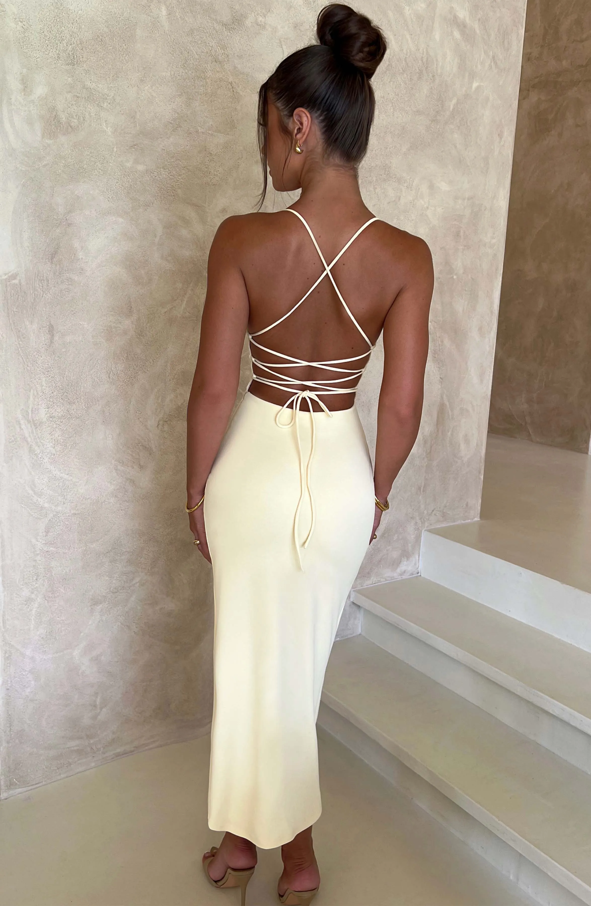 Kiana Midi Dress - Lemon | Parallel