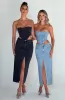 Flor Maxi Skirt - Blue sold by Babyboo Fashion