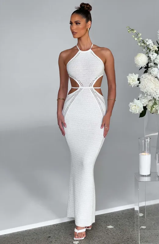 Delia Maxi Dress - White sold by Babyboo Fashion