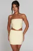 Jaz Mini Skirt - Lemon sold by Babyboo Fashion