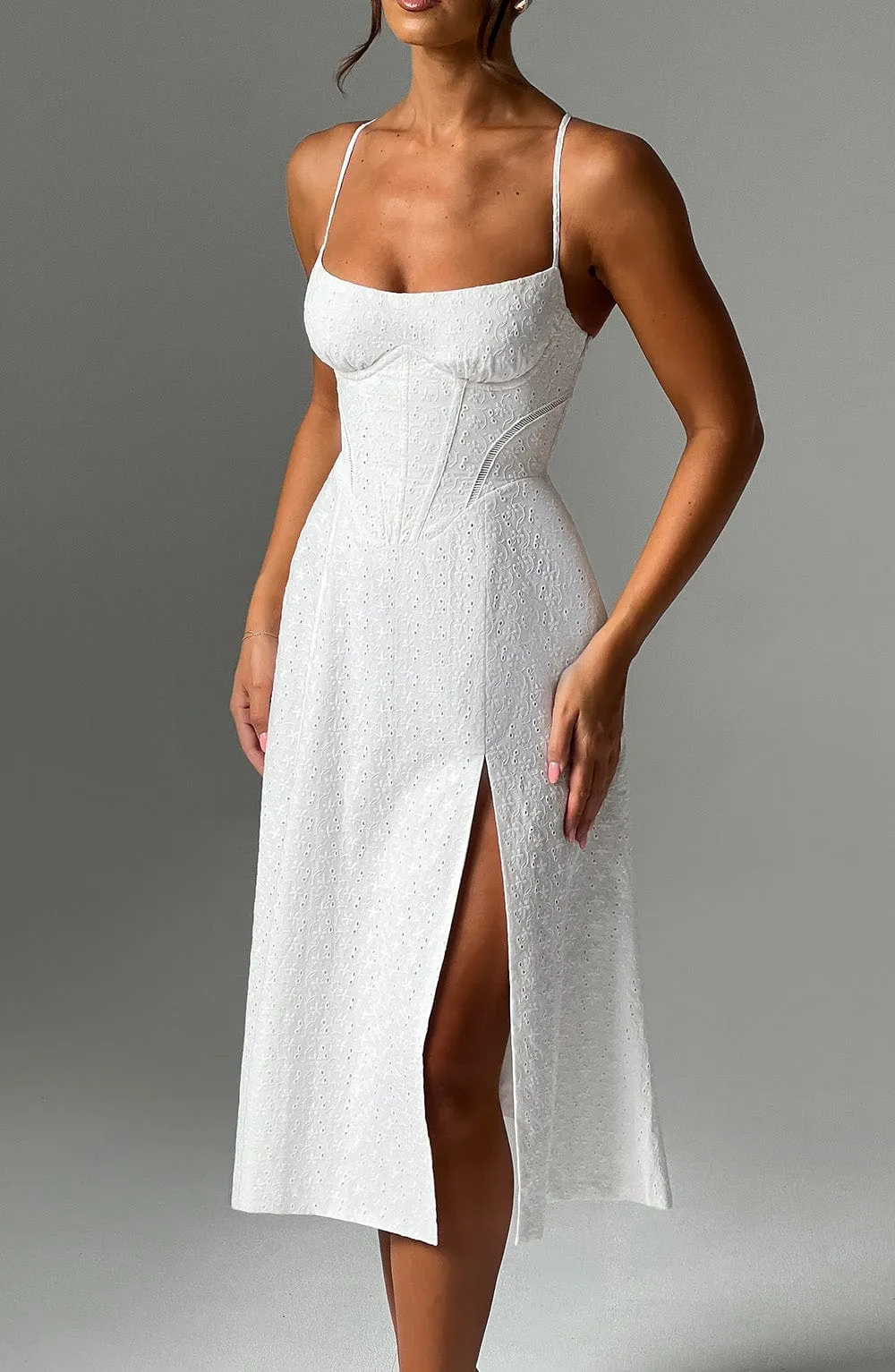 Luanna Midi Dress - Ivory sold by Babyboo Fashion product image thumbnail 2