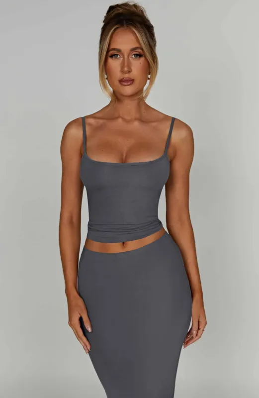 Marie Top - Charcoal sold by Babyboo Fashion