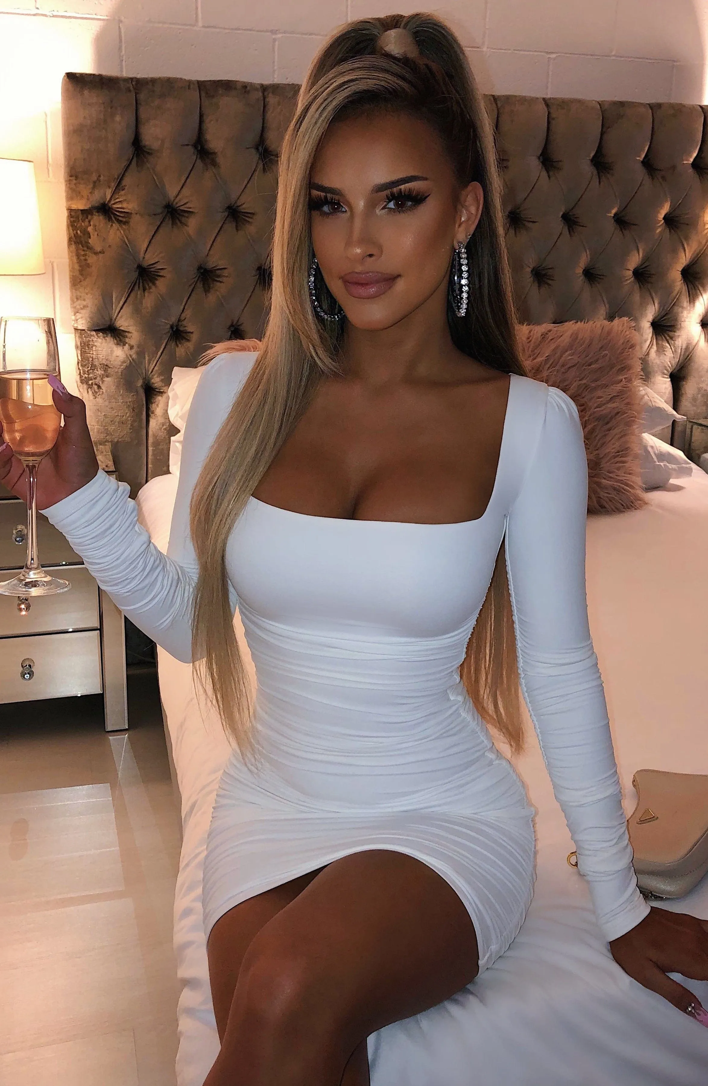 Candice Mini Dress - White sold by Babyboo Fashion