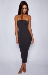 In Style Maxi Dress - Charcoal sold by Babyboo Fashion