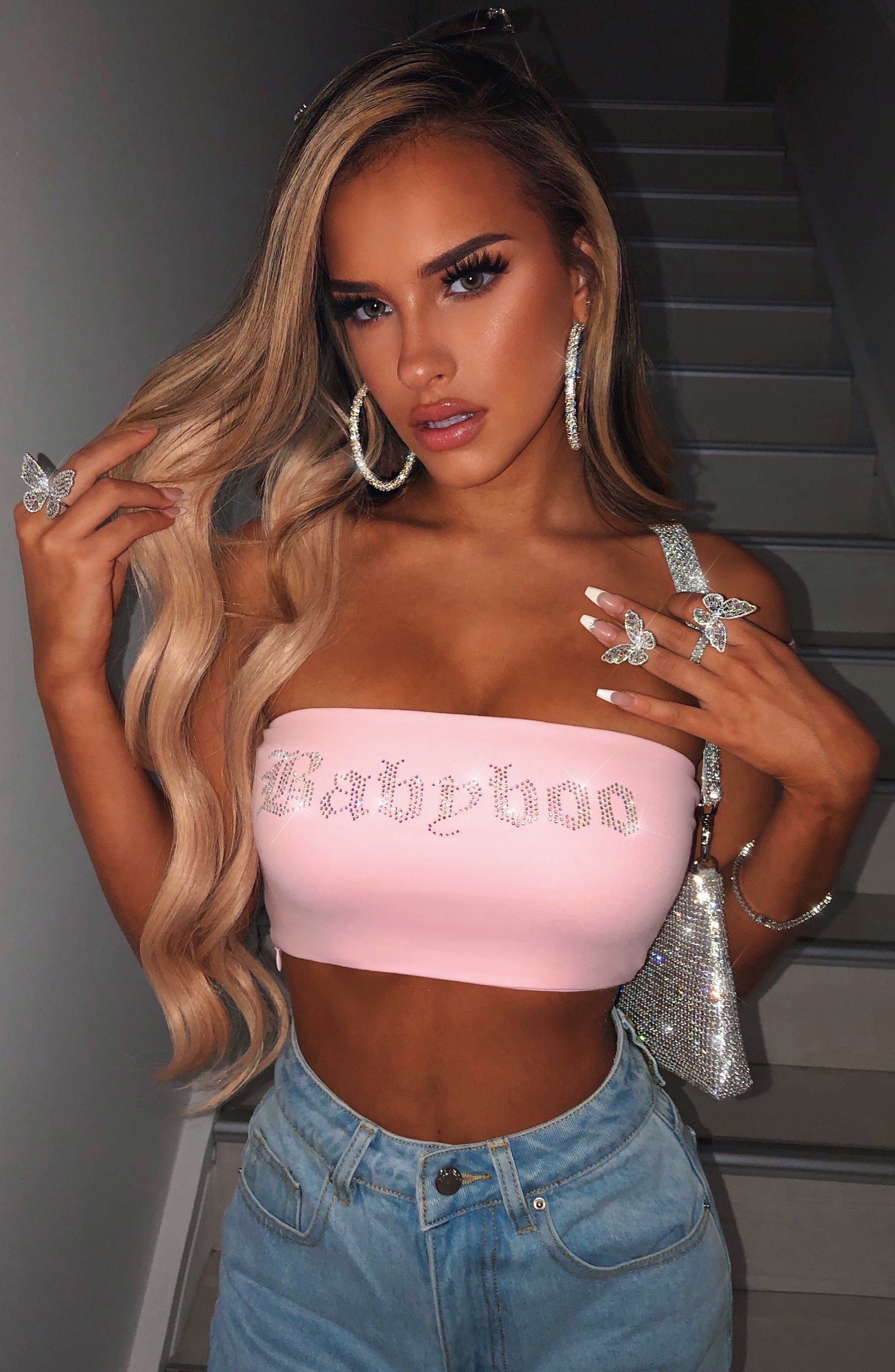 Lailani Diamante Bandeau - Pink sold by Babyboo Fashion product image thumbnail 2