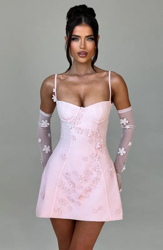 Dalary Mini Dress - Blush sold by Babyboo Fashion