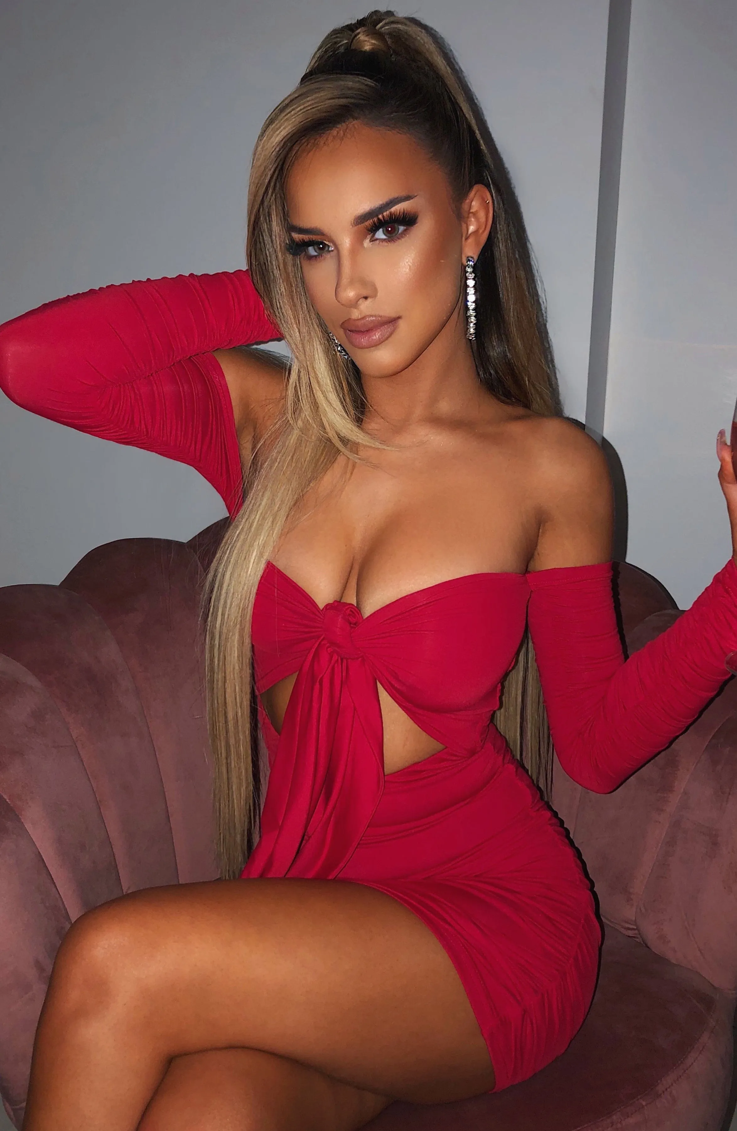 Maddison Mini Dress - Red sold by Babyboo Fashion product image thumbnail 4