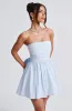 Katrina Mini Dress - Blue sold by Babyboo Fashion