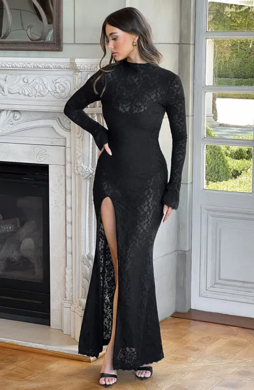 Lourdes Maxi Dress - Black sold by Babyboo Fashion