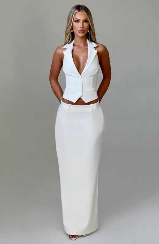 Piper Maxi Skirt - Ivory made by Babyboo Fashion