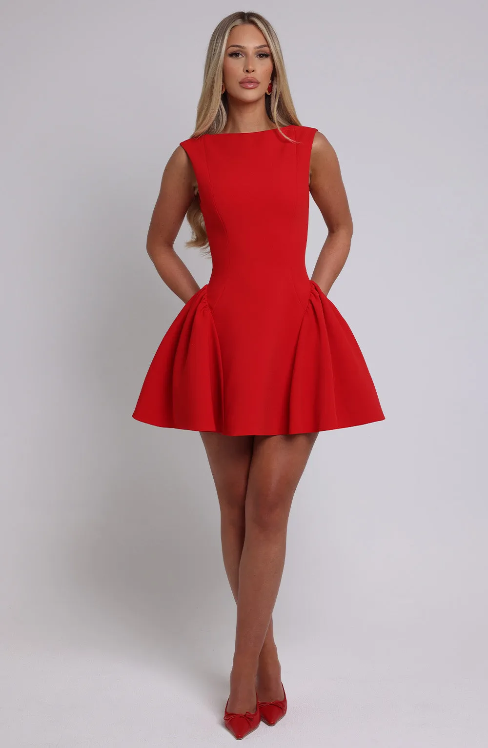 Yalina Mini Dress - Red sold by Babyboo Fashion product image thumbnail 5