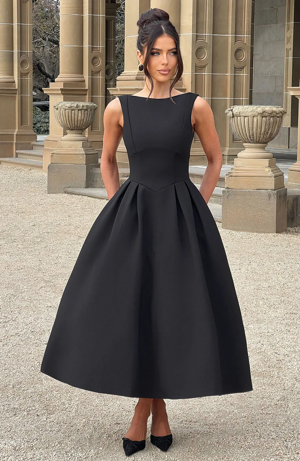 Clarabella Midi Dress - Black sold by Babyboo Fashion product image thumbnail 4