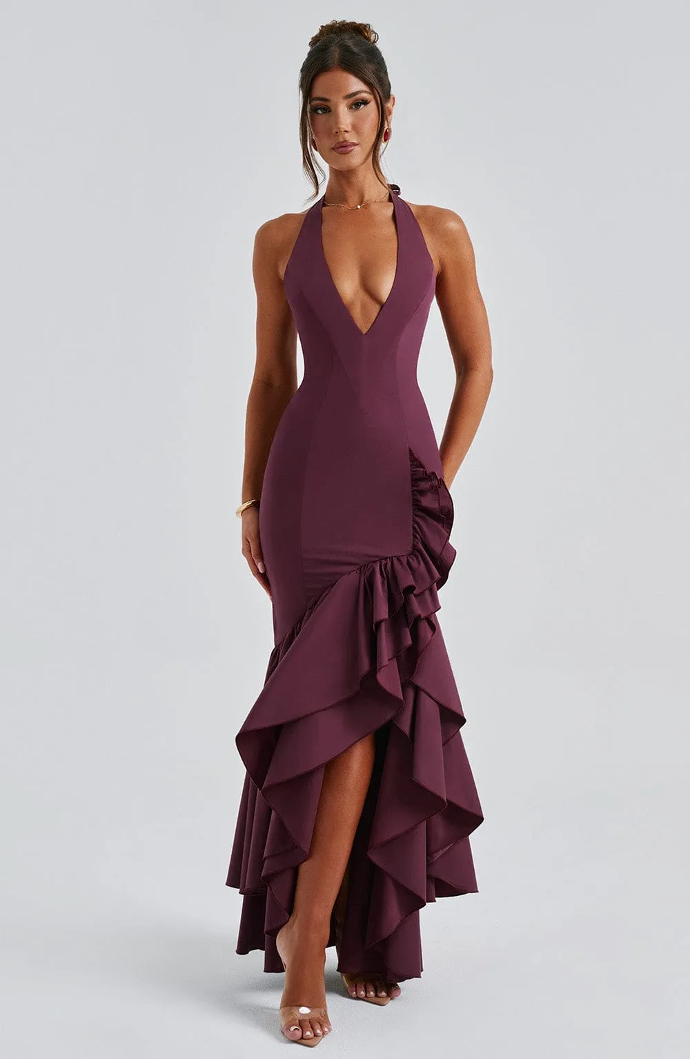 Veronique Maxi Dress - Cherry Lacquer sold by Babyboo Fashion product image thumbnail 2