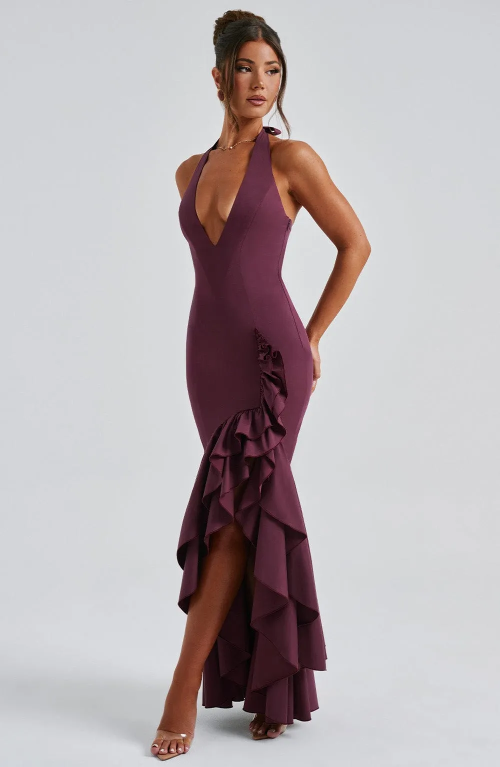 Veronique Maxi Dress - Cherry Lacquer sold by Babyboo Fashion product image thumbnail 4