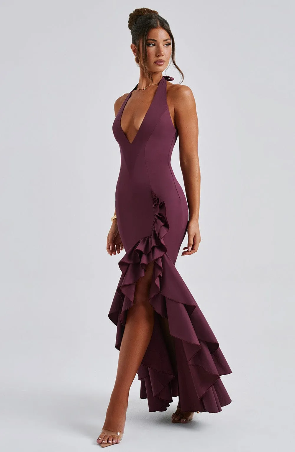 Veronique Maxi Dress - Cherry Lacquer sold by Babyboo Fashion