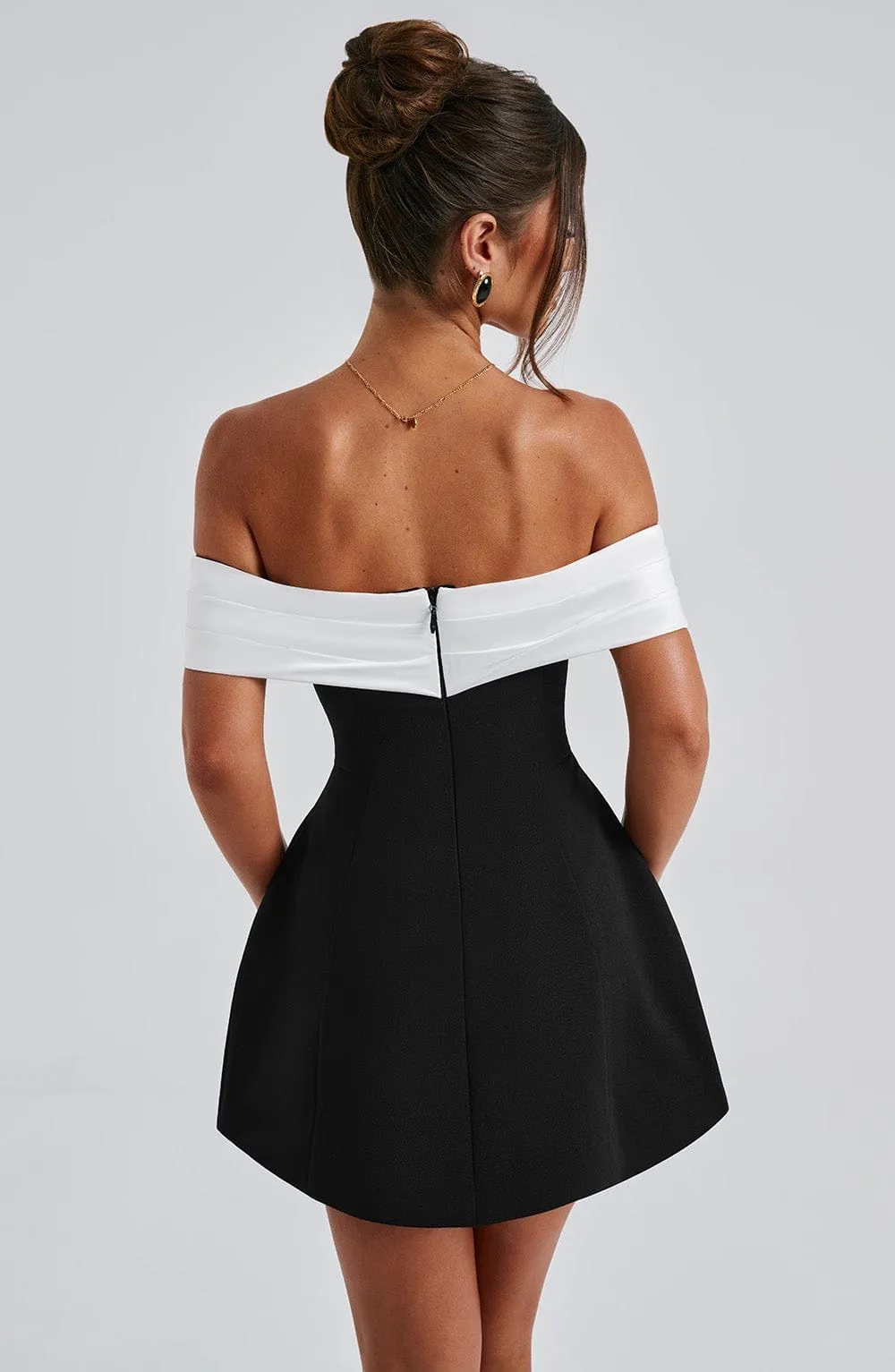 Delta Mini Dress - Black/White sold by Babyboo Fashion product image thumbnail 5