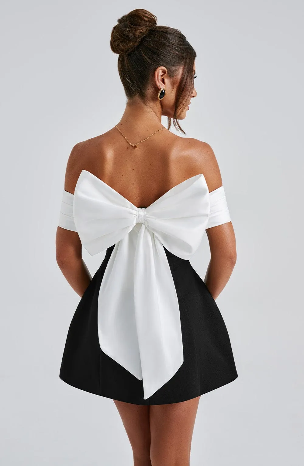 Delta Mini Dress - Black/White sold by Babyboo Fashion product image thumbnail 2