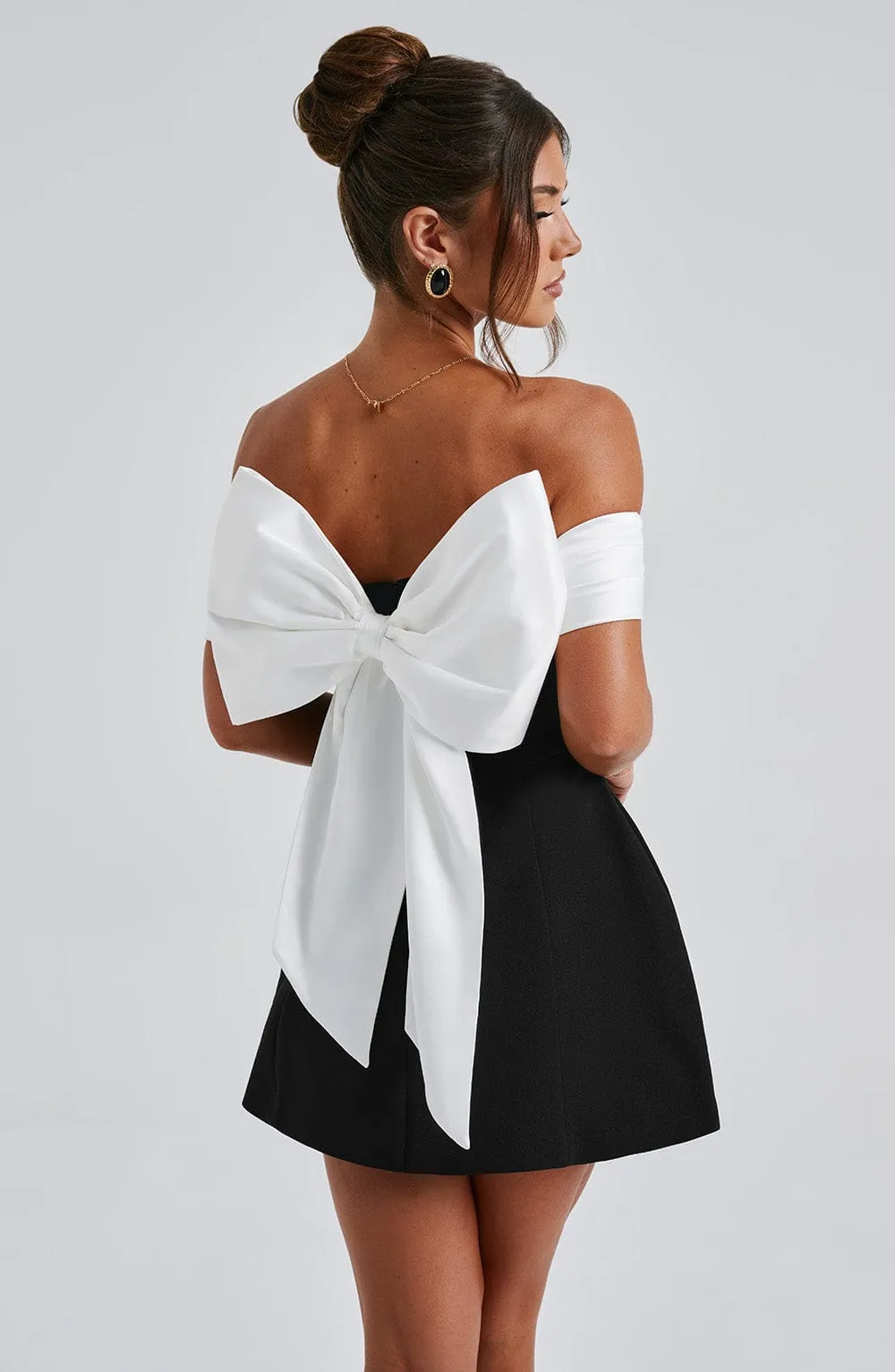 Delta Mini Dress - Black/White sold by Babyboo Fashion product image thumbnail 4