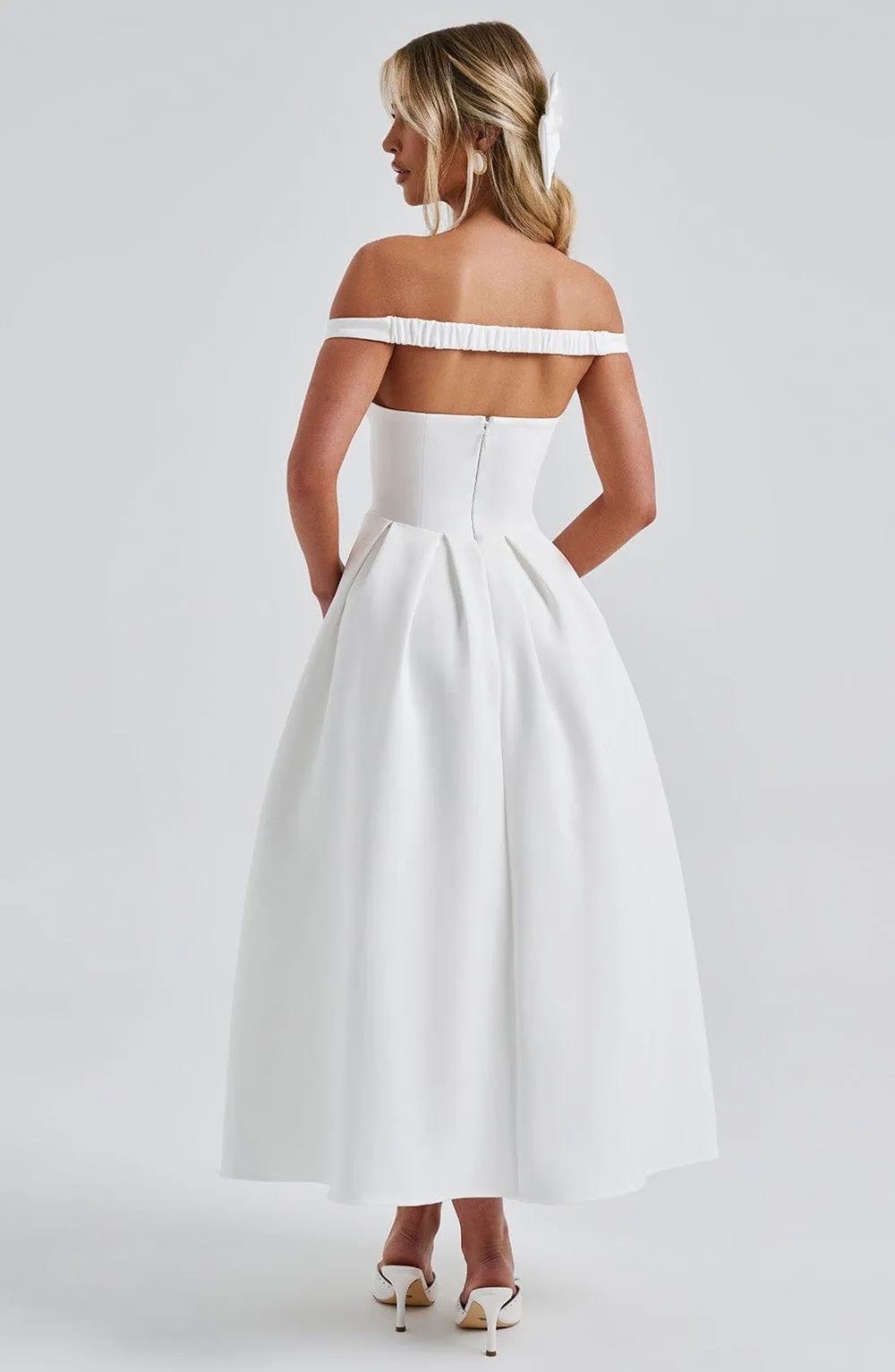 Lanetta Midi Dress - Ivory sold by Babyboo Fashion product image thumbnail 4
