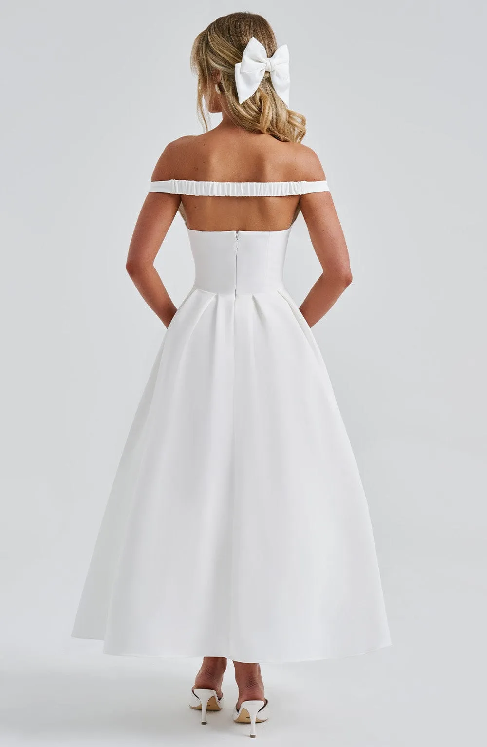 Lanetta Midi Dress - Ivory sold by Babyboo Fashion product image thumbnail 2