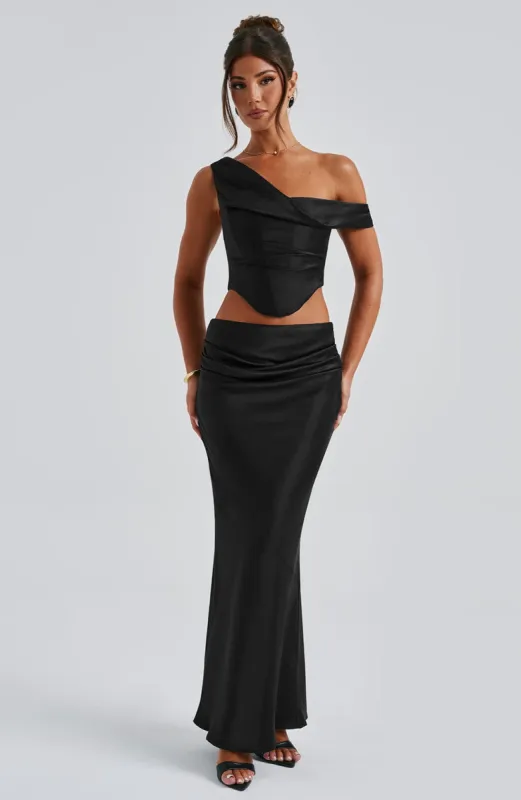 Bernadette Maxi Skirt - Black sold by Babyboo Fashion
