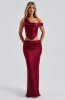 Bernadette Maxi Skirt - Burgundy sold by Babyboo Fashion