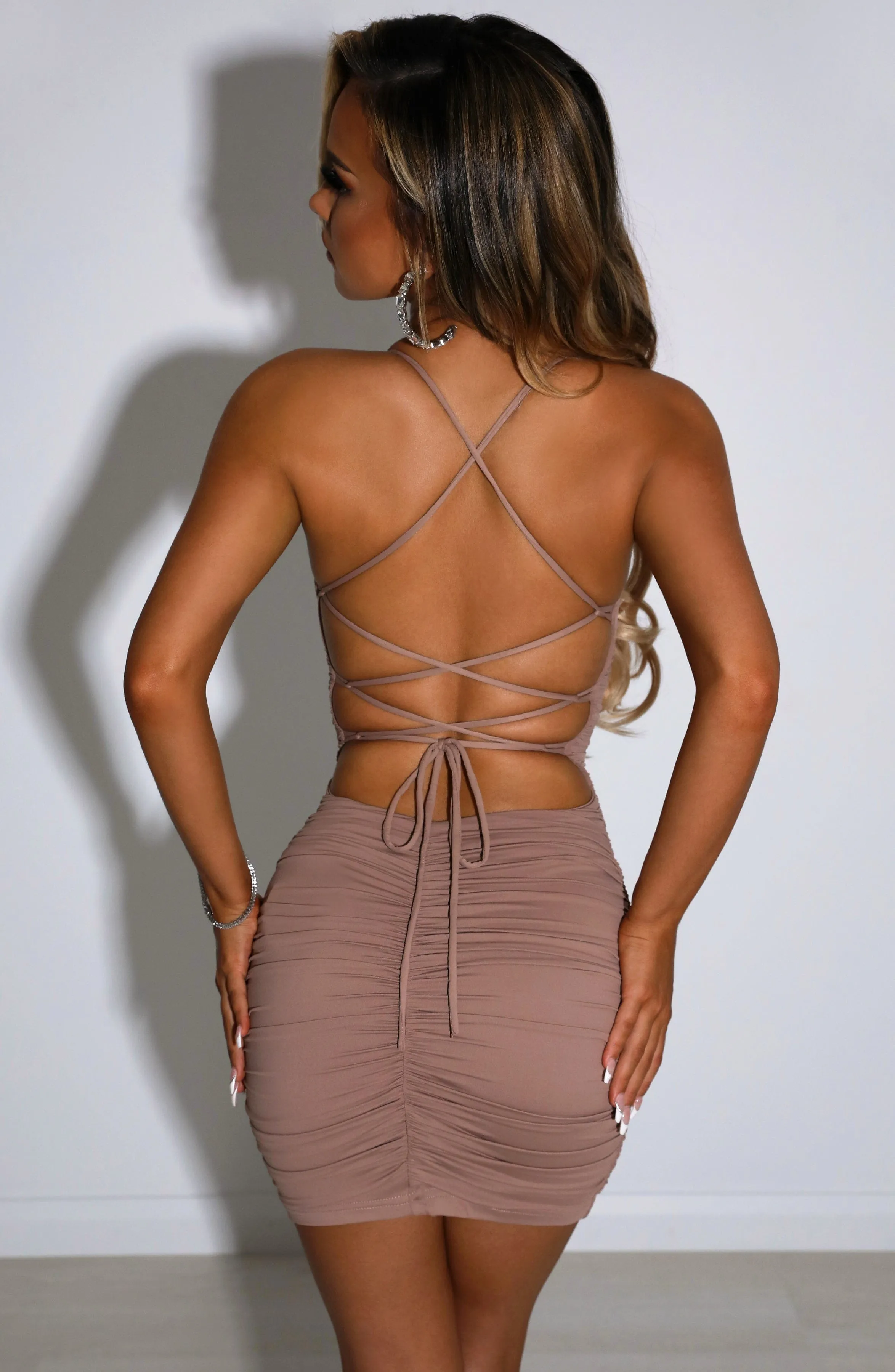 Tati Mini Dress - Mocha sold by Babyboo Fashion product image thumbnail 3