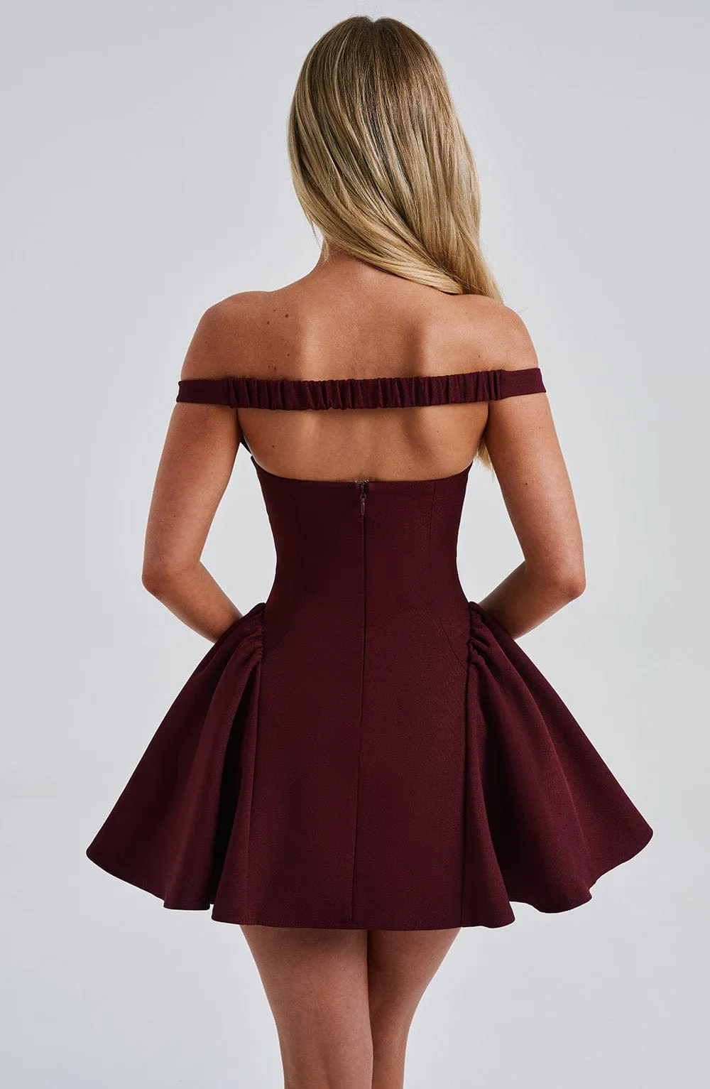 Marla Mini Dress - Cherry Lacquer sold by Babyboo Fashion product image thumbnail 4