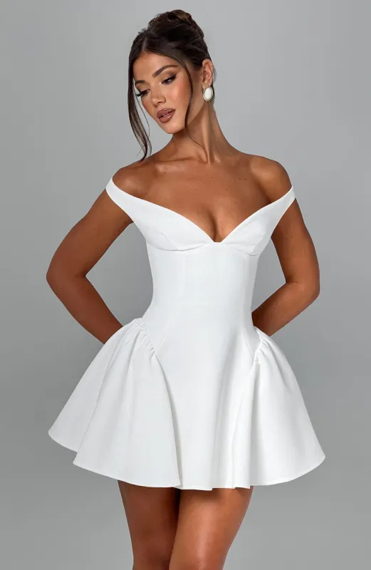Marla Mini Dress - Ivory sold by Babyboo Fashion
