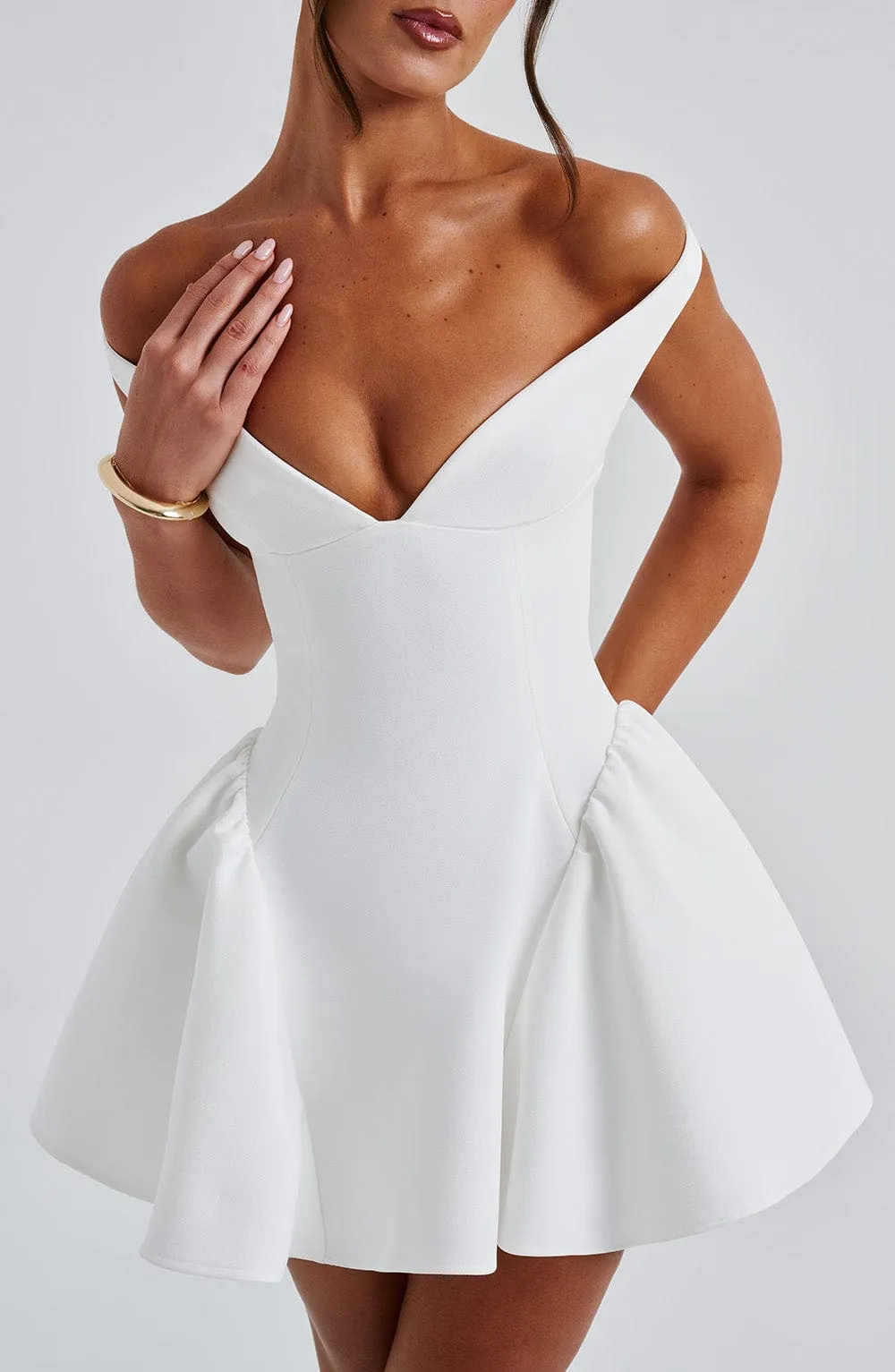 Marla Mini Dress - Ivory sold by Babyboo Fashion product image thumbnail 4
