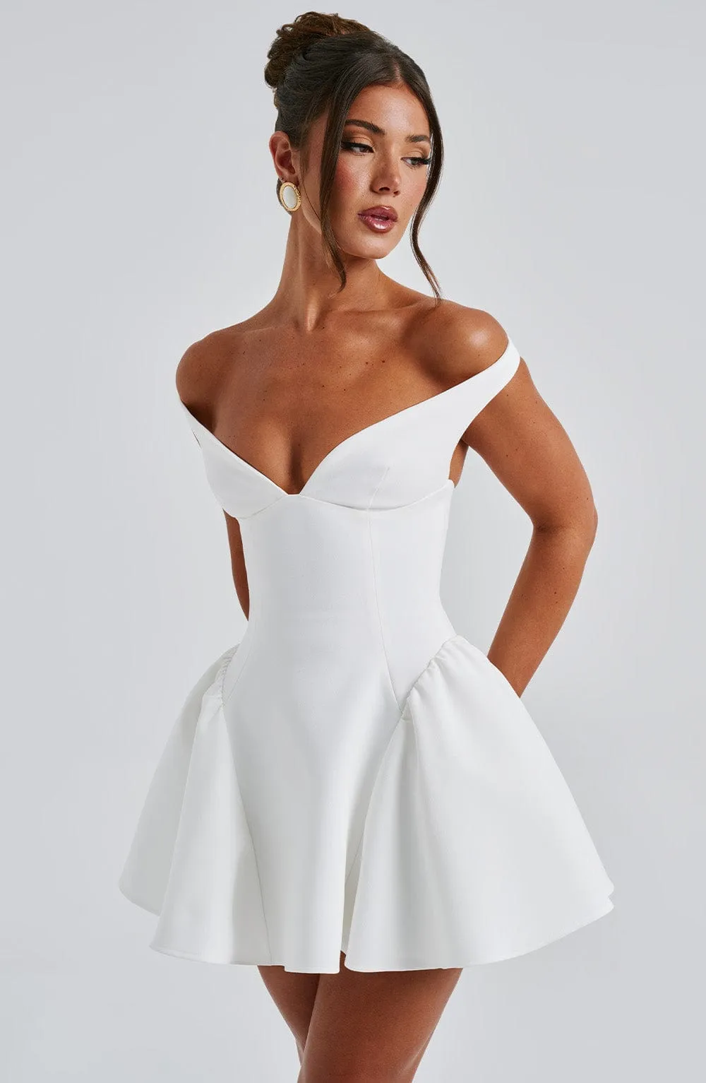 Marla Mini Dress - Ivory sold by Babyboo Fashion product image thumbnail 5