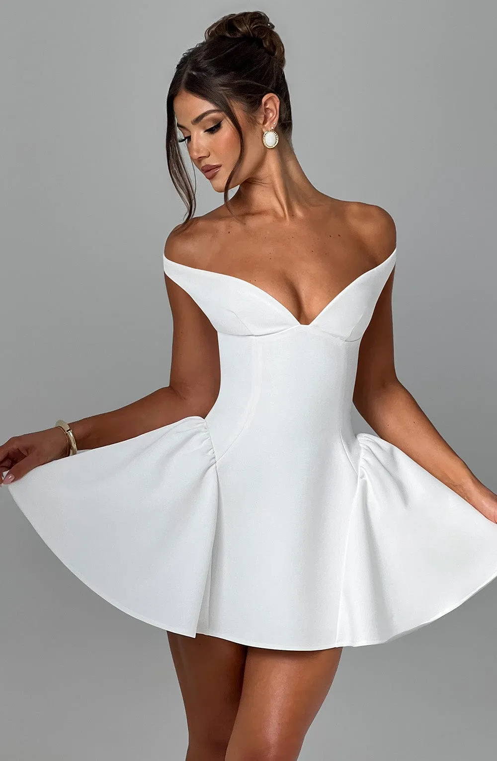 Marla Mini Dress - Ivory sold by Babyboo Fashion product image thumbnail 2