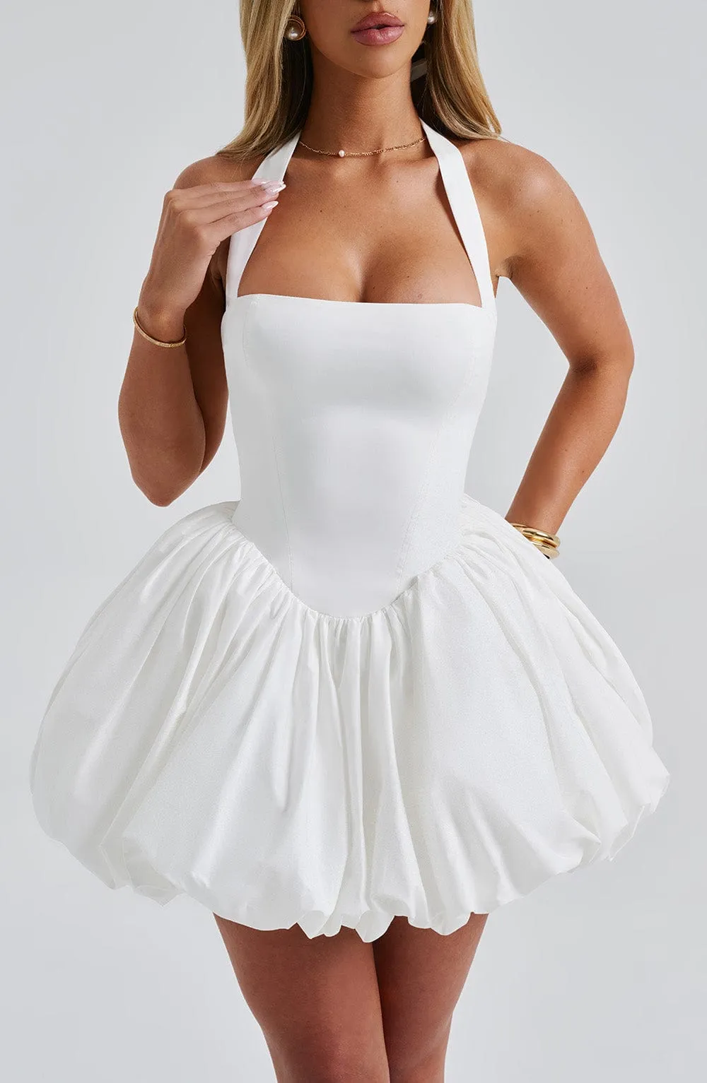 Maricia Mini Dress - Ivory sold by Babyboo Fashion product image thumbnail 5