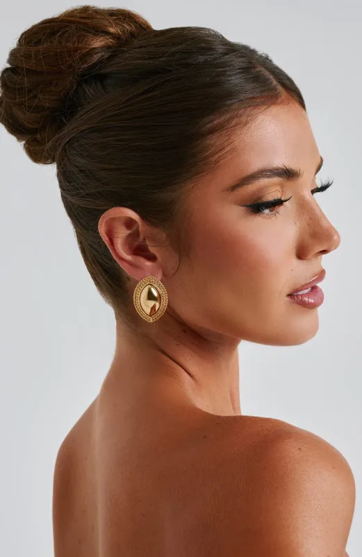Azra Earrings - Gold sold by Babyboo Fashion