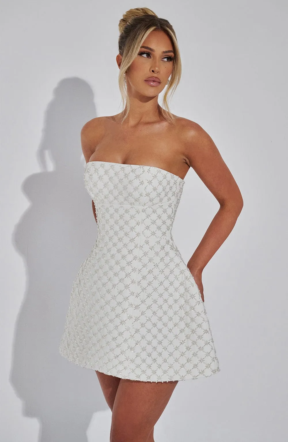 Beatrice Mini Dress - Ivory sold by Babyboo Fashion product image thumbnail 4