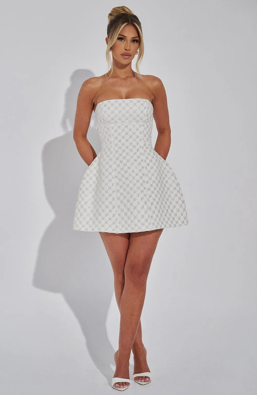 Beatrice Mini Dress - Ivory sold by Babyboo Fashion product image thumbnail 3