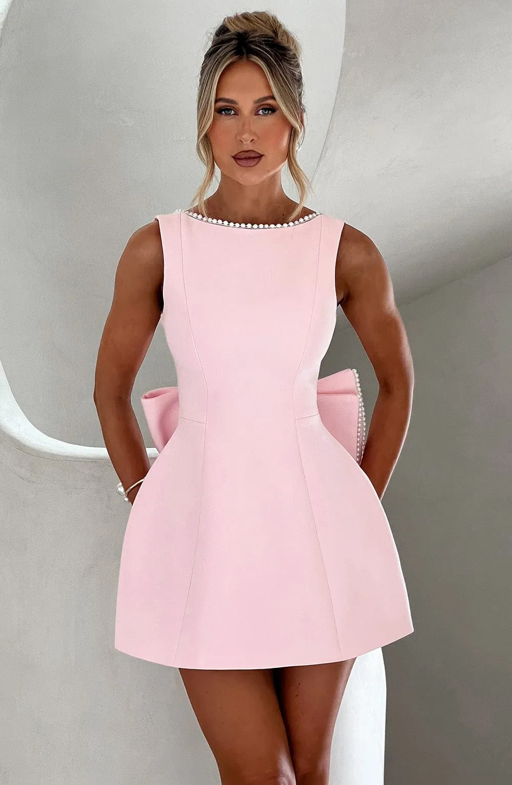 Carrie Mini Dress - Blush sold by Babyboo Fashion product image thumbnail 2