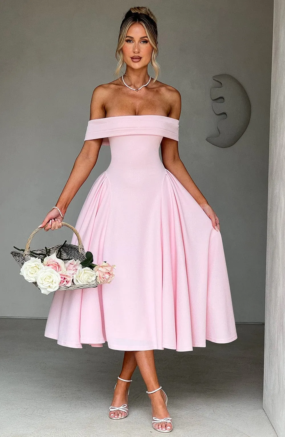 Miranda Midi Dress - Blush sold by Babyboo Fashion product image thumbnail 2