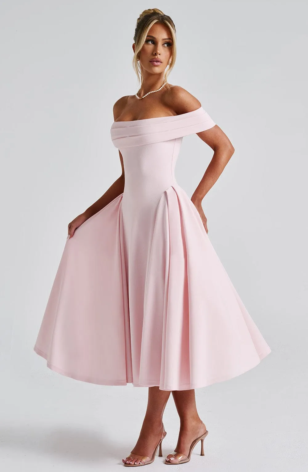 Miranda Midi Dress - Blush sold by Babyboo Fashion product image thumbnail 4