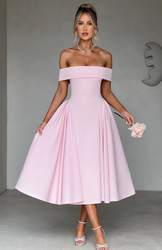 Miranda Midi Dress - Blush sold by Babyboo Fashion
