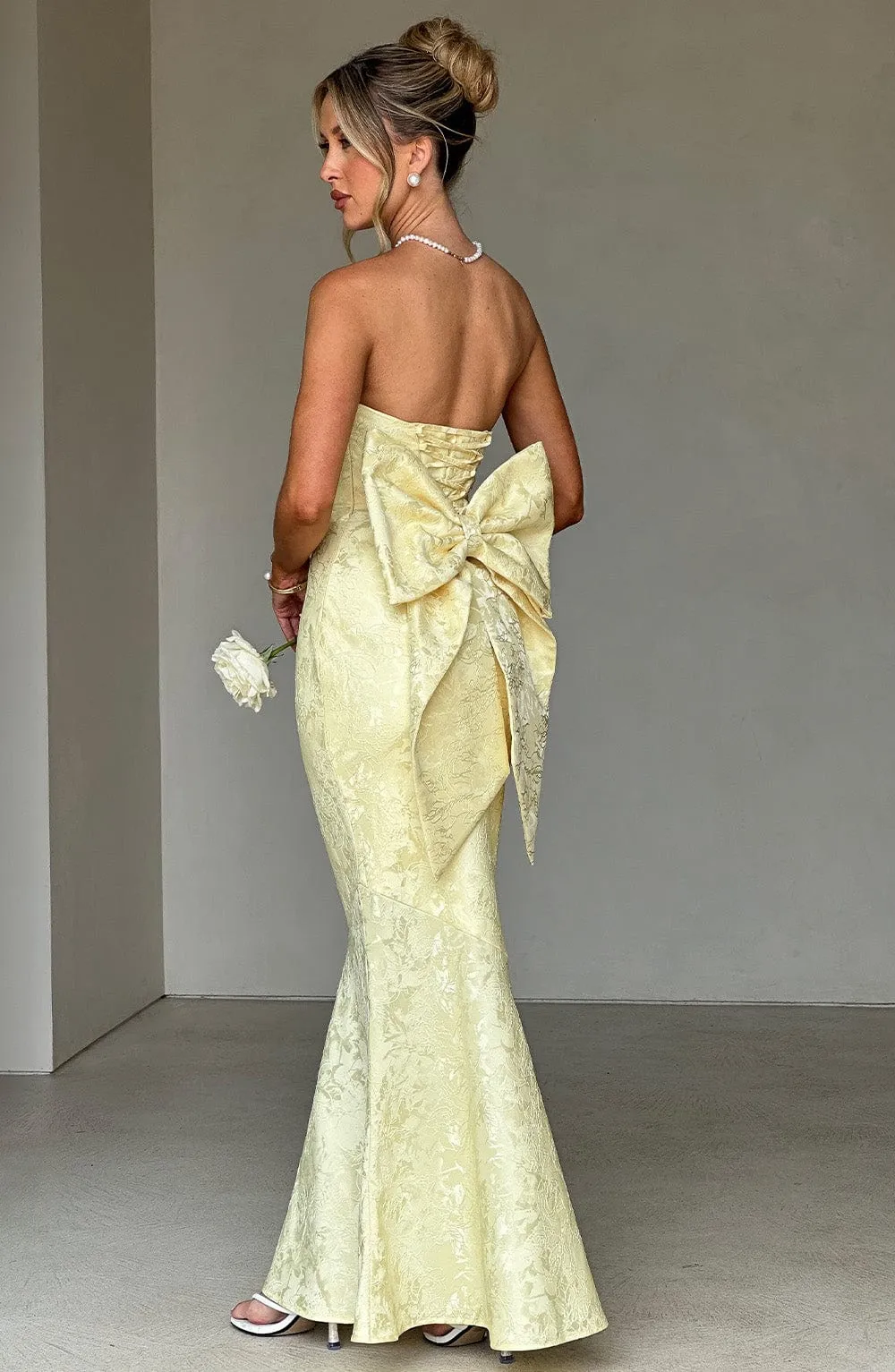Felicity Maxi Dress - Lemon sold by Babyboo Fashion product image thumbnail 3