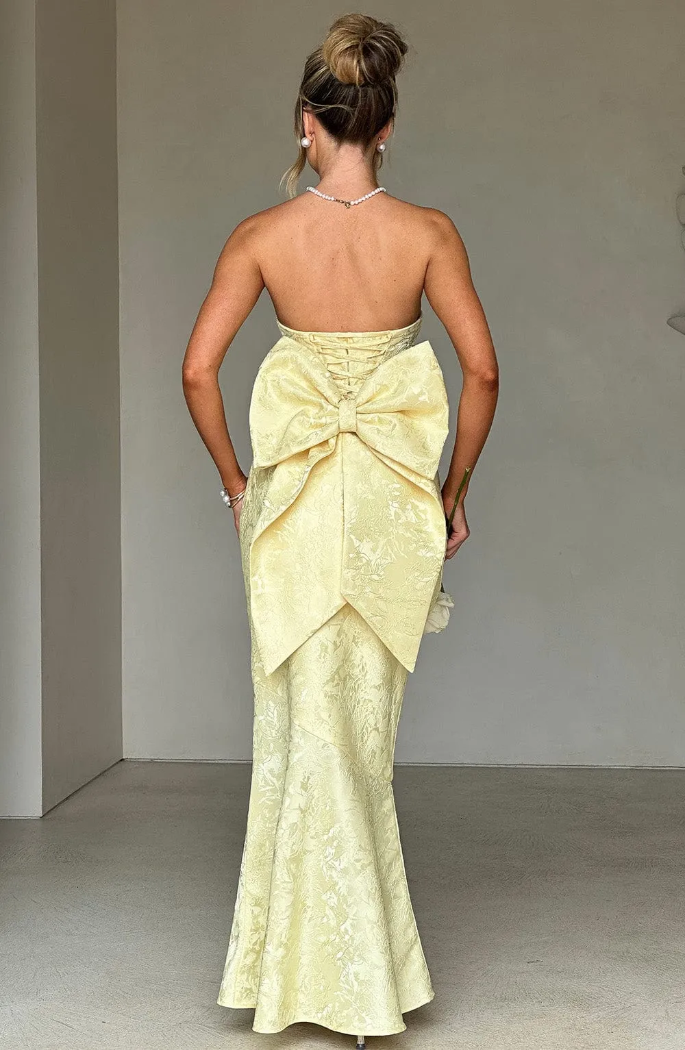 Felicity Maxi Dress - Lemon sold by Babyboo Fashion product image thumbnail 2