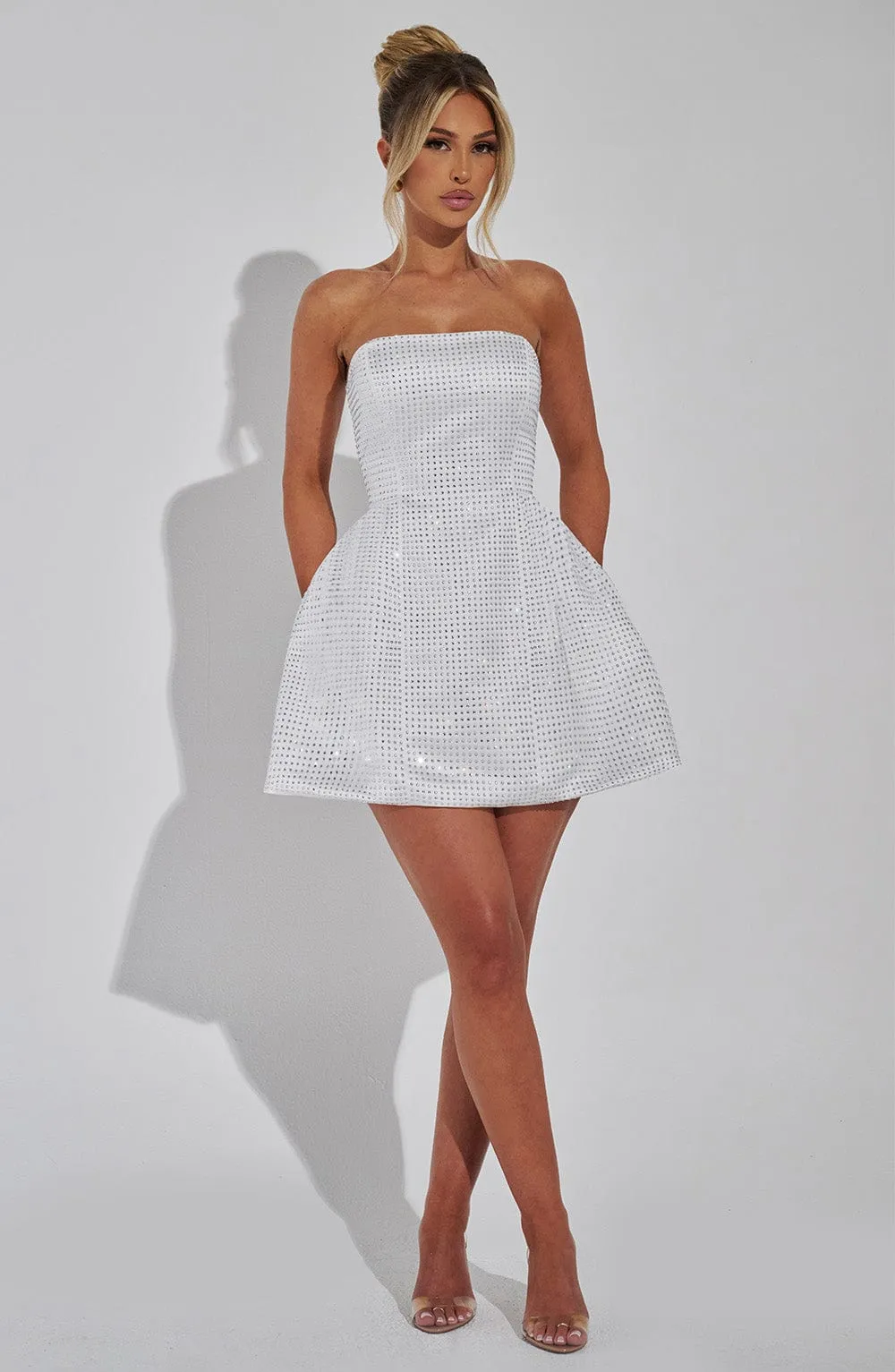 Paloma Mini Dress - Ivory sold by Babyboo Fashion product image thumbnail 3