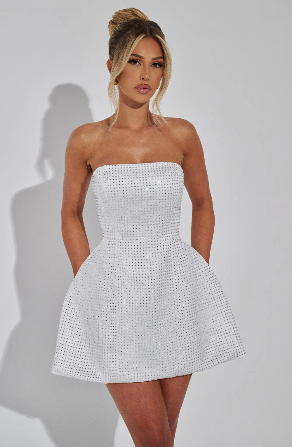 Paloma Mini Dress - Ivory sold by Babyboo Fashion