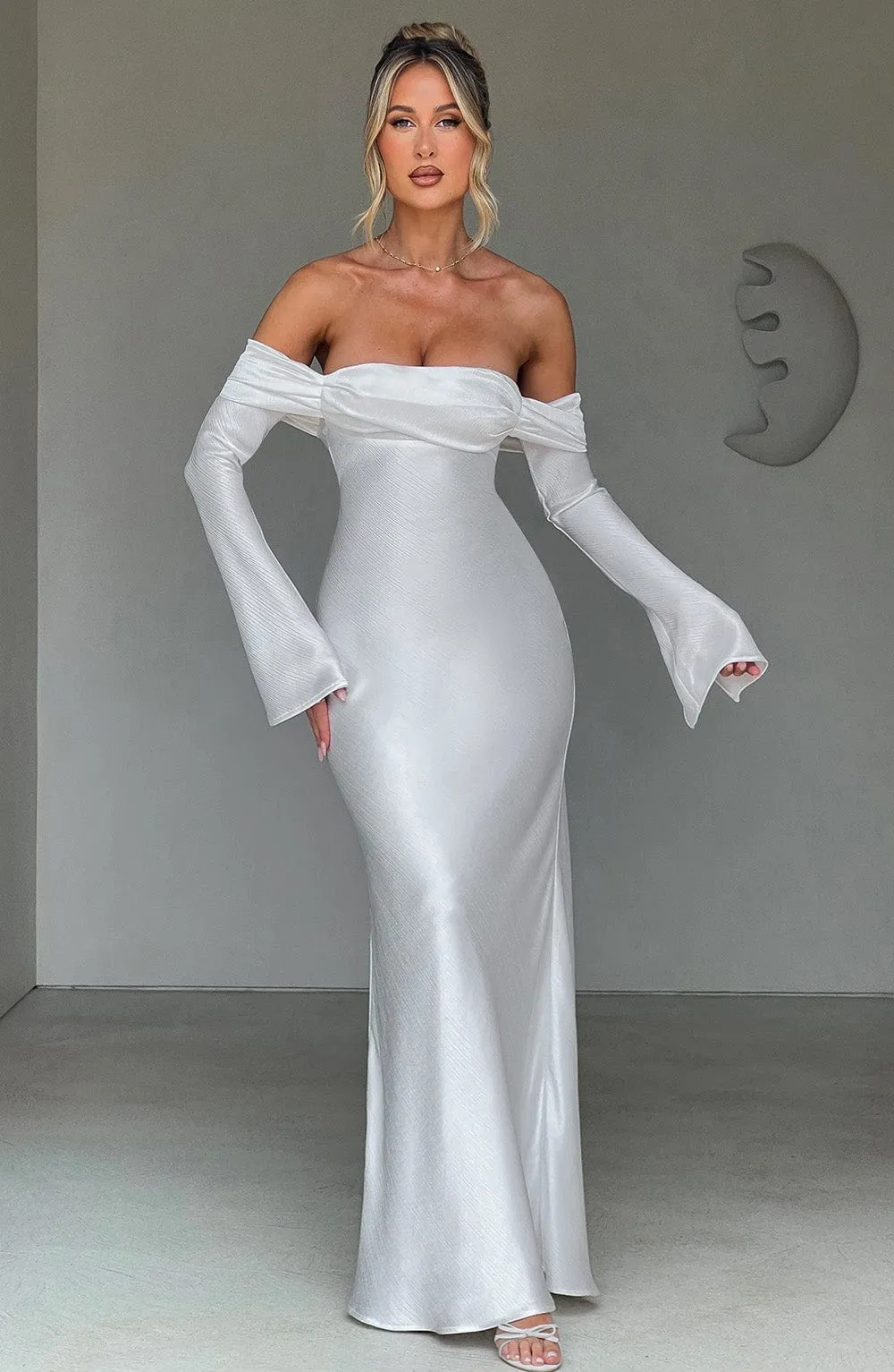 Selene Maxi Dress - Ivory sold by Babyboo Fashion product image thumbnail 2