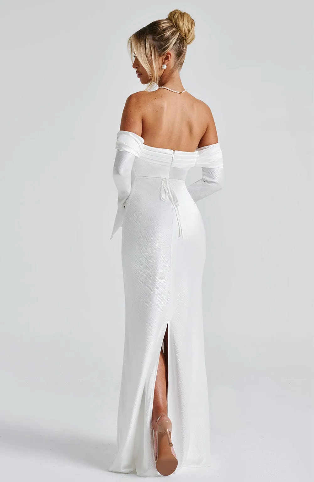 Selene Maxi Dress - Ivory sold by Babyboo Fashion product image thumbnail 3